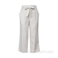 Lente zomer losse katoenen linnen overall broek